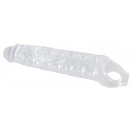 Прозрачная закрытая насадка Crystal Skin Penis Sleeve - 27,8 см.